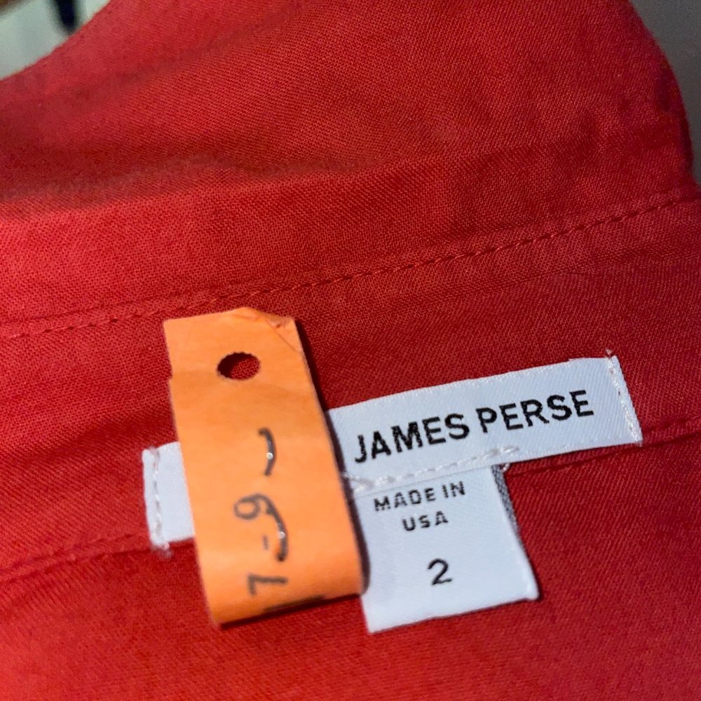James Perse Contrast Ribbed Surplus Shirt - Picture 2 of 7